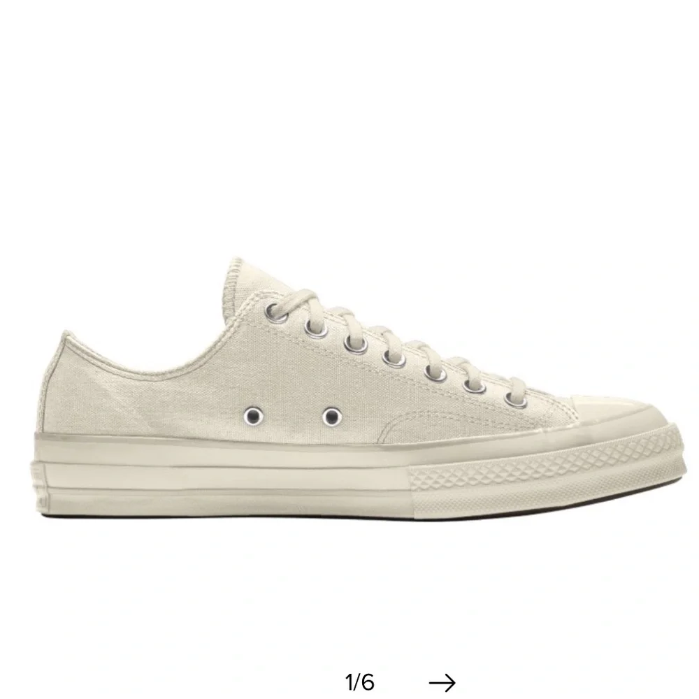 Converse chuck 70 low top sneakers white ecru lace up 6
